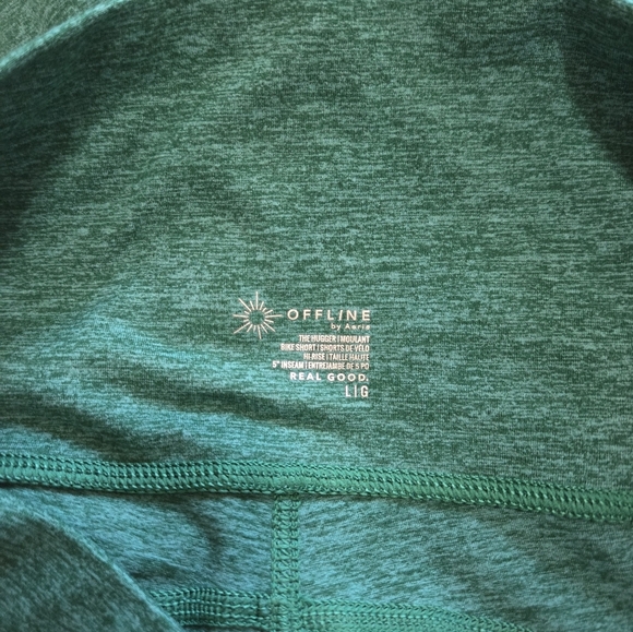Aerie Offline Green Athletic Shorts - Picture 3 of 5